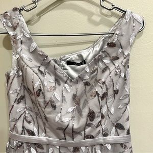 Silver party dress by QUIZ